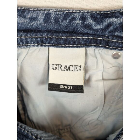 Grace in LA Bedazzled Jeans Women's Size 27 - Picture 12 of 13